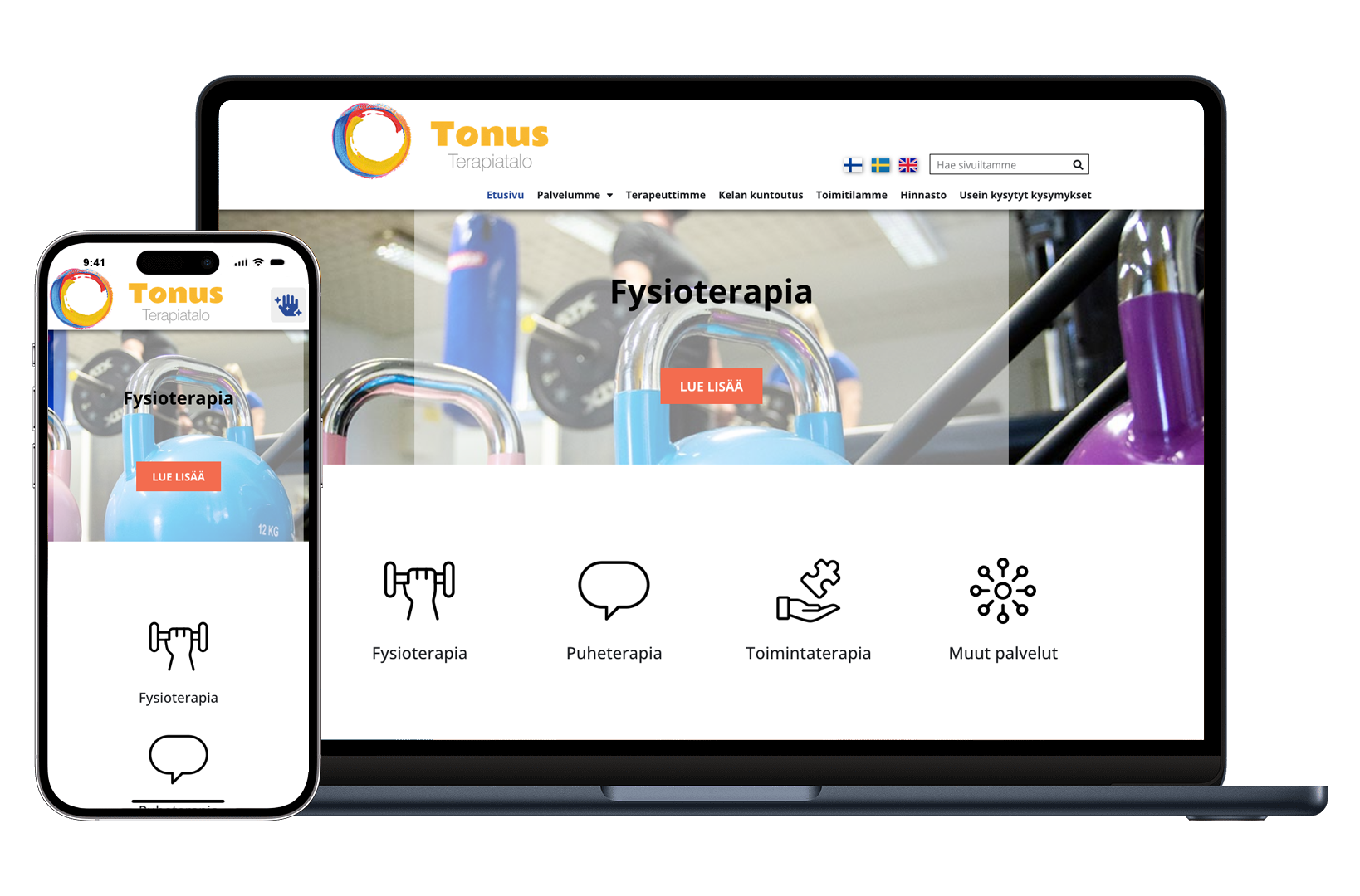 Terapiatalo Tonus case Oddy Tech